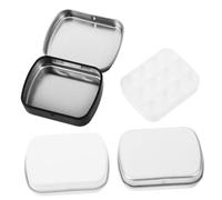 minkissy Nail Polish Storage Box 3pcs Mini Watercolor Box Wall Clock Ornament Living Room Decor