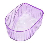 minkissy Nail Soaking Bowl Manicure Bowl Cuticle Softener for Dip Powder Removal Plastic Purple