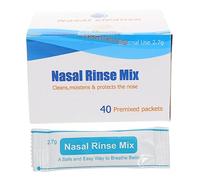 minkissy Nasal Rinse Sachets with Nasal Cleansing Salt 40pcs Box Finely Ground No Iodine During Field Work and Traffic Transportation