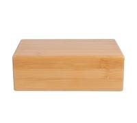 minkissy Natural Bamboo Yoga Block Wooden Brick with Smooth Surface and Easy to Clean Material for Yoga Exercise and Home Fitness Support and Balance Training Aid