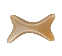 minkissy Natural Horn Gua Sha Face Scraping Board - Bone Shaped Massage Tool for Facial Beauty Relaxation - for Skincare and Self-Care
