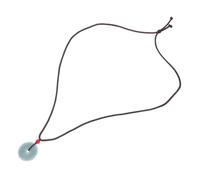 minkissy Natural Jade Donut Pendant Necklace for Women Ethnic Floral Carved Feng Shui Jewelry Smooth Lustrous Finish Versatile Traditional Chinese Luck Fortune