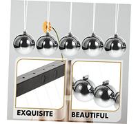 minkissy Newton Cradle Balance Ball Desk Decoration Perpetual Motion Pendulum Science Ornament for Office Classroom Home Conservation Desktop Gift