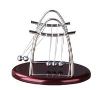 minkissy Newton's Adornment Arch Desktop Kinetic Experiment Tool Large Newton's Cradle for Hands Physics Learning Office Decor Balance Balls Motion Model