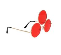 minkissy Novelty Three Circle Punk Sunglasses Lightweight Mirrored Retro Eyewear for Birthday Parties Masquerades Cosplay Festivals Unisex Funny Sunglasses Adults