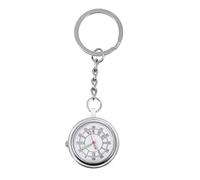 minkissy Nurse Quartz Pocket Watch Keyring Stylish Keychain Hanging Watch for Nurses Doctors Paramedics Convenient Clip Design with Accurate Quartz Professionals