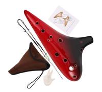 minkissy Ocarina Alto C Ceramic Instrument Ocarina for Beginners Music Instrument for Beginners Practice and Performances