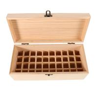 minkissy Organize Your Oils Style Wooden Essential Oil Storage Box 40 Slot Perfume Organizer