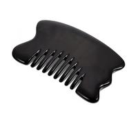 minkissy Ox Horn Guasha Comb Multi-Function Massage Tool for Scalp Neck Body Smooth Edges for Comfortable Acupoint Scraping Portable Therapy Massager for Stress Relief and Improved