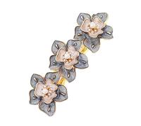 minkissy Pearl Rhinestone Hairpin Women Hair Accessories Floral Hair Barrette for Styling