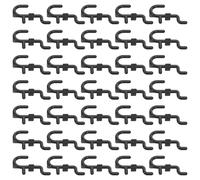 minkissy Pegboard Hooks and Garage Tools 100pcs with Excellent Load Capacity Plastic for 6mm Hole Diameter Black and 25mm Hole Spacing, Organizing Kitchen Essentials for Kitchen and Garage