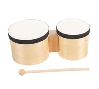 minkissy Percussion Drum Bongos for Adults Beginners with Drumstick Traditional Hand Drums for Early Education Dance Classes and Music Practice Musical Instrument