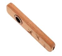 minkissy Performance Wood Kazoo Portable Musical Instrument for Adults Easy to Play with Ukulele Guitar Compatibility Compact Design for Outdoor