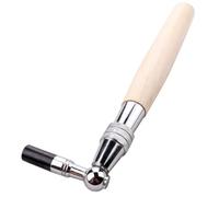 minkissy Piano Tuning Hammer Wrench Tool with Octagon Wood Handle Shape Design Portable and Accurate Spanner for Beginners and Teachers Beige