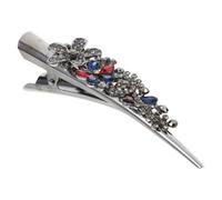 minkissy Pirate Hair Accessories Duckbill Hair Clip Rhinestone Studded Hairpin Decorative Vintage Headwear for Women