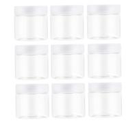 minkissy Plastic 60ml Jars with Lids 12Pcs Empty Refillable Containers for Cream Lotion Beads Buttons Spices Small Sample Pots