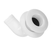minkissy Plastic Boat Scupper Drain Plug 90° Angle for Smooth Drainage, White Plastic Fitting for Installation the Bottom of Yacht or Boats