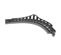 minkissy Plastic Curved Train Track Extension for Train Compatible Railroad Building Accessory for Boys and Easy to Assemble Railway Rail Replacement Part to Repair and Upgrade Tracks