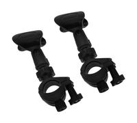 minkissy Plastic Mic Clip for Universal Microphone Holder, 2 Sets Black Microphone Clamp for Public Speaking Sessions and On-the-go Use
