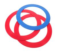 minkissy Plastic Toss Rings and Halloween Entertainment 3pcs for Beginners and Performers, 9.5 Inch Smooth-edge Colourful Rings for Enhanced Performance Flow, for Juggling Games