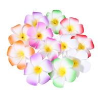 minkissy Plumeria Hair Clips 3. 5 Inch Hibiscus Hair Barrettes Hawaiian Headwear Hair Accessories for Beach Luau Party Wedding Women Girls Girls Pack of 12