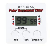 minkissy Poker Countdown Timer with Practical Design and Compact Size, Lightweight Plastic Timer for Party and Game Table Accessories, 99 Minutes 59 Seconds Visual Countdown with Stylish