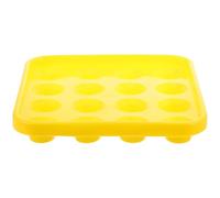 minkissy Pool Ball Tray for 16 Balls Yellow Plastic Portable for Game Room and Home Use