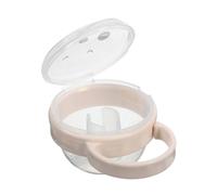 minkissy Portable Baby Pacifier Holder Case Dustproof Cover, Travel Pacifier Storage Container Hook for Infant Hygiene and On-The-go Use, Panda Design