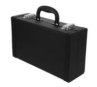 minkissy Portable Clarinet Carrying Case with Hard PU Shell Lightweight Anti-pressure Storage Box with Latch Lock and Ergonomic Handle for Secure Instrument Protection and Travel