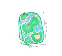minkissy Portable Golf Set with Mat and Clubs Indoor Outdoor Practice Playset for Promotes Physical Development and Patience Lightweight and Easy to Carry