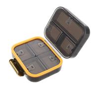 minkissy Portable Mini Pill Box Small Travel Medicine Organizer with 7 Compartments Compact Plastic Pill Case for Daily Use and Can Be Put in Pocket