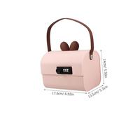 minkissy Portable Money Bank with Combination Lock Pink Creative Safe Box for Boys Large Capacity Cash and Document Storage with Privacy Protection Multipurpose Secure Piggy Bank Gift