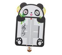 minkissy Portable Music Staff Board with Panda Design for Beginners Rhythm Practice and Note Recognition Flash Cards for Piano Learning and Music Education