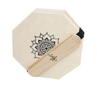 minkissy Portable Octagonal Cajon Drum Box Lightweight Wooden Handheld Percussion Instrument with Sound for Travel Adults Beginners Enhanced Resonance Artistic Design Compact Acoustic Drum