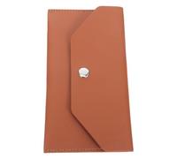 minkissy Portable Pu Leather Coin Purse with Snap Button Closure, Small Envelope Wallet for Secure Storage and Efficient Organization, for Travel and Shopping, Elegant Brown Design