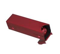 minkissy Portable Red Aluminum Alloy Metal Dice Set with Rounded Edge 6-sided Dice and Dedicated Rectangle Case for Tabletop Games and Home Party Use