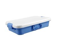 minkissy Portable Sand Tray Storage Box with Lid Plastic Organizer for Indoor Sensory Play Multi Function Sandbox for Boys and Minimalist Design