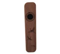 minkissy Professional Black Walnut Wood Kazoo Performance Instrument, Small Wooden Kazoo Flute for Festival and Party, Adult and Beginner Musical Instrument