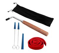 minkissy Professional Piano Tuning Kit with Shaped Hammer Mute Tools and Temperament Strip Essential Piano Tuner Set for Accurate Sound and Easy Carrying