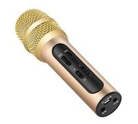 minkissy Professional USB Charging Singing Mic with Reverberation Effect Portable Lightweight Ktv Microphone for Karaoke Live Performances Home Outdoor Events Support External Accompaniment