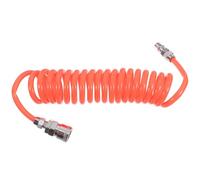 minkissy Pu Coiled Air Compressor Hose 8x5mm 3 Meter with Connectors Flexible Spring Tube for High Pressure Air Tools and Industrial Pneumatic Applications
