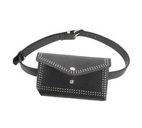 minkissy Punk Style Women Waist Bag Belt Pouch Fashionable Fanny Pack Casual Durable Purse for Travel Shopping Daily Use