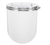 minkissy PVC White for Pipes and Hoses One Way Check Valve with Smell Prevention and Easy Installation Plastic Sewer Backflow Plug Compatible with 110mm Diameter, for Balcony Drains