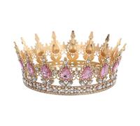 minkissy Queen Crown for Women Shiny Rhinestone Tiara Headband Vintage Bridal Accessory for Weddings Pageants Costume Parties for Birthday Celebrations and Special