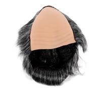 minkissy Realistic Bald Cap Wig for Halloween Cosplay Grey Old Man Costume Accessory Funny Bald Head Wig for Men Women and Kids for Costume Parties and Performances