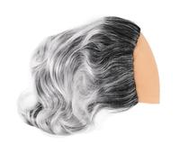 minkissy Realistic Mens Bald Cap Wig Grey for Scrooge Costume Halloween Cosplay