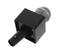 minkissy Realistic Microphone Prop Pretend Play with Flag Station for Karaoke Stage Costume Role Play Enhances Creativity and Social Skills