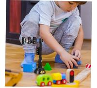 minkissy Realistic Miniature Traffic Light with Sound and LED Lights Interactive City Traffic Signal Model for Early Education and Role Play Decorative Street Lamp for Learning and