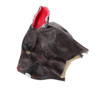 minkissy Realistic Mouse Head Mask Half Face Animal Cosplay Accessory for Adults Halloween Masquerade Party Comfortable Breathable Rat Costume Prop