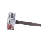 minkissy Realistic Plastic Halloween Hammer Prop for Prank Lightweight and Portable Cosplay Bloody Design for Costume Parties and Theatrical Decorations